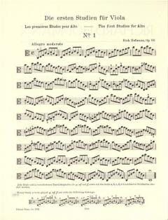 Die ersten Studien für Viola op. 86 von Richard Hofmann im Alle Noten Shop kaufen