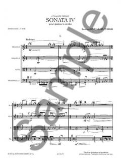 Sonata IV pour Quatuor à Cordes von Laurent Duvillier-Wable 