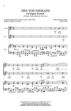 Den Tod Niemand zwingen kunnt' (J.S. Bach) 