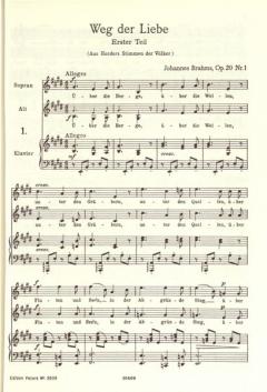 Duette op. 20, 61, 66, 75 von Johannes Brahms 