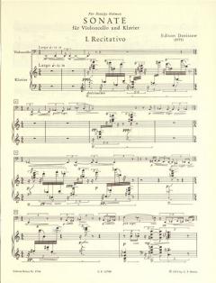 Sonate für Violoncello und Klavier von Edison Wassiljewitsch Denisow im Alle Noten Shop kaufen