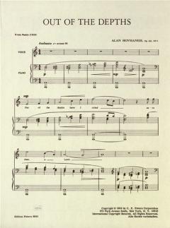 Out Of The Depths op. 142 Nr. 3 von Alan Hovhaness 