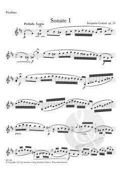 2 Sonaten op. 20 und op. post von Benjamin Godard für Violine solo im Alle Noten Shop kaufen