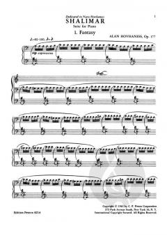 Shalimar op. 177 von Alan Hovhaness 