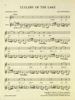 Lullaby of the Lake Op. 74 No. 4 von Alan Hovhaness 