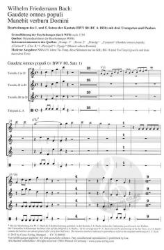 Gaudete omnes populi - Manebit verbum Domini von Johann Sebastian Bach (Download) 