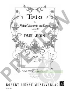 Trio op. 17 von Paul Juon 