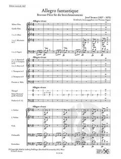 Allegro fantastique von Josef Strauss für Orchester - Erstdruck im Alle Noten Shop kaufen (Partitur)