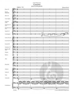Konzert für die linke Hand von Maurice Ravel für Klavier und Orchester im Alle Noten Shop kaufen (Partitur)