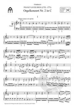 2. Konzert C-Dur von Franz Xaver Brixi für Orgel und Orchester im Alle Noten Shop kaufen (Einzelstimme)