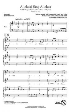 Alleluia! Sing Alleluia von Johann Sebastian Bach (Download) 