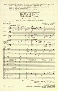 The Word Of Our God Shall Stand Forever op. 246 Nr. 2 (Alan Hovhaness) 