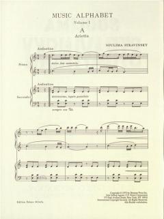 Music Alphabet 1 (A-L) von Igor Strawinsky für Klavier vierhändig im Alle Noten Shop kaufen