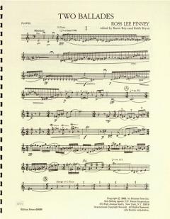 Two Ballades von Ross Lee Finney für Flöte und Klavier im Alle Noten Shop kaufen