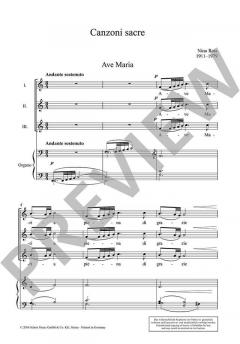 Canzoni sacre von Nino Rota 