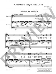Gedichte der Königin Maria Stuart op. 135 von Robert Schumann 