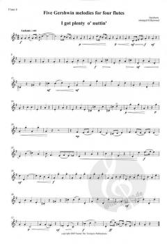 5 Gershwin Melodies für 4 Flöten im Alle Noten Shop kaufen