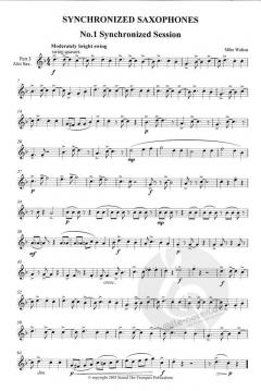 Synchronized Saxophones von Mike Walton 