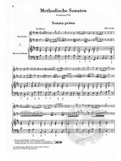 Methodische Sonaten 2 - Sonaten 7-12 von Georg Philipp Telemann für Flöte oder Violine und Continuo im Alle Noten Shop kaufen