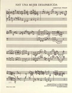 Hay una mujer desaparecida von Christian Wolff für Klavier im Alle Noten Shop kaufen