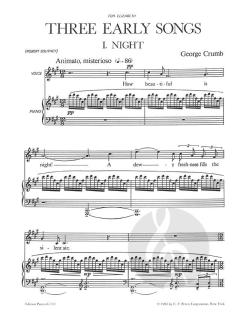 Three Early Songs von George Crumb 