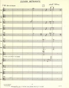 Eleven Instruments (Morton Feldman) 