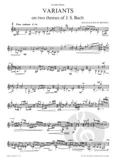 Variants On 2 Themes Of J. S. Bach von Reginald Smith Brindle 