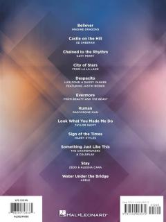 Top Hits of 2017 for Big-Note Piano 