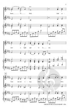 Create in Me a Clean Heart von John Leavitt (Download) 