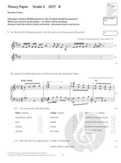 Music Theory Practice Papers 2017 
