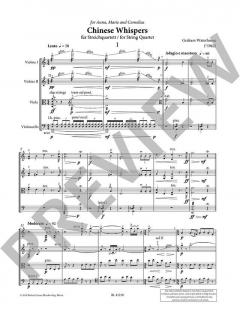 Chinese Whispers von Graham Waterhouse für Streichquartett im Alle Noten Shop kaufen