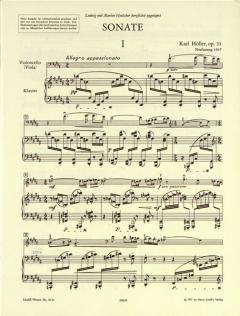 Sonate op. 31 von Karl Höller für Cello und Klavier im Alle Noten Shop kaufen