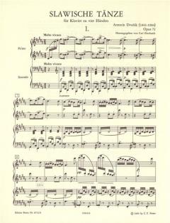 Slawische Tänze op.72 von Antonín Dvorák 