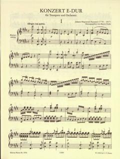 Konzert E-Dur von Johann Nepomuk Hummel für Trompete und Orchester im Alle Noten Shop kaufen