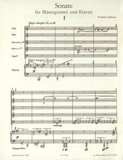Sonate für Bläser von Friedrich Goldmann 
