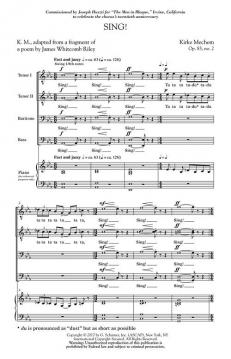 Sing! von Kirke Mechem (Download) 