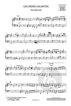 Les Indes galantes RCT 44 von Jean-Philippe Rameau (Download) 