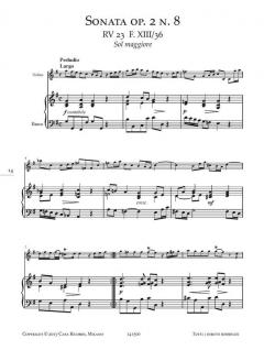 5 Sonate a volino e basso per il cembalo von Antonio Vivaldi 
