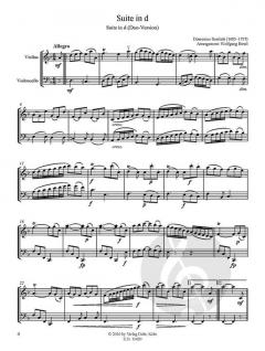 Suite in d von Domenico Scarlatti für Violone und Violoncello (unter Benutzung der Sonaten K 9, K 64, K 32 und K 516) im Alle Noten Shop kaufen