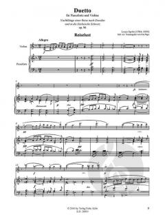 Duetto von Louis Spohr für Violine und Klavier op. 96 'Nachklänge einer Reise nach Dresden und in die Sächsische Schweiz' (Urtextausgabe) im Alle Noten Shop kaufen