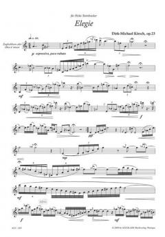 Elegie op. 23 von Dirk Michael Kirsch für Englischhorn oder Oboe d'amore solo im Alle Noten Shop kaufen