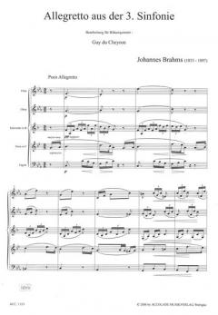 Poco Allegretto aus der 3. Sinfonie von Johannes Brahms 