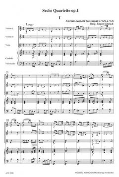 Quartette op. 1 Nr. 1-2 [C/d] von Florian Leopold Gassmann 