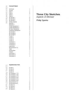 Three City Sketches von Philip Sparke 