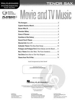 Movie and TV Music for Tenor Sax 