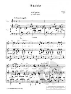 Ilk Sarkılar op. 5 / op. 47 von Fazil Say 