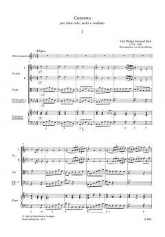 Konzert für Oboe Es-Dur von Carl Philipp Emanuel Bach 