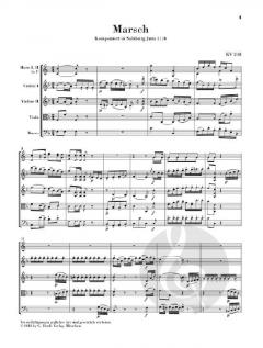 Marsch KV 248 und Divertimento KV 247 (W.A. Mozart) 