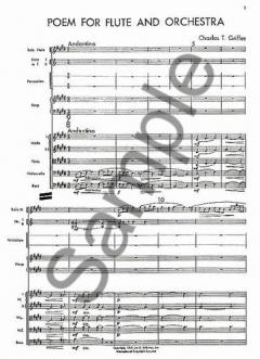 Poem for Flute and Orchestra (Study Score 59) von Charles T. Griffes 