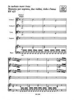 In Turbato Mare Irato RV627 Score Critical Edition (Michael Talbot) 
